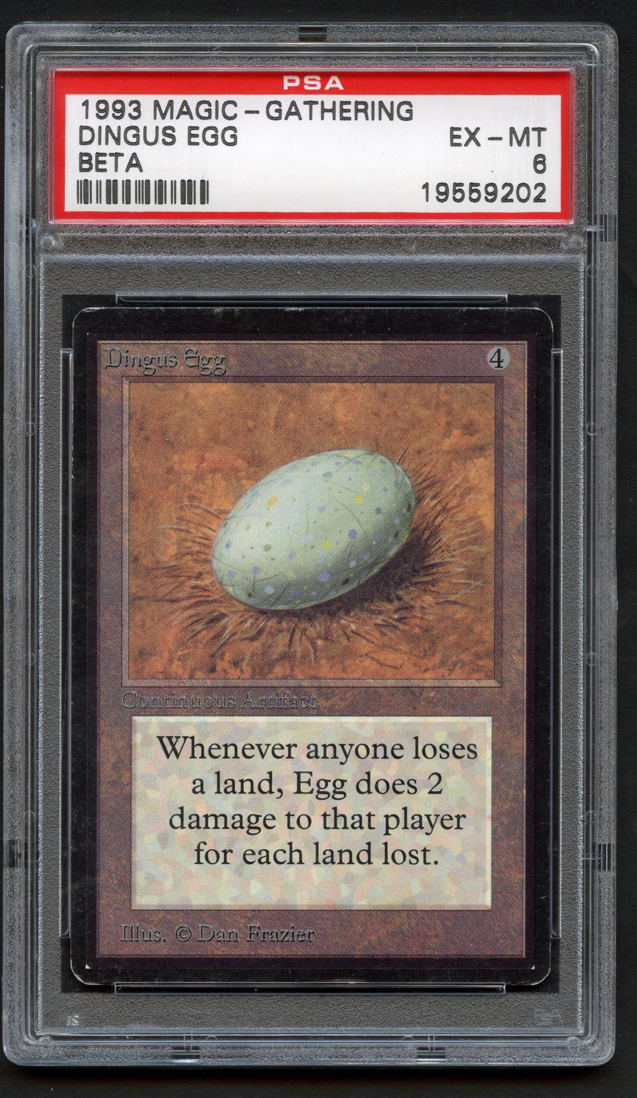 PSA 8 Dingus Egg - Limited Edition Beta 1993