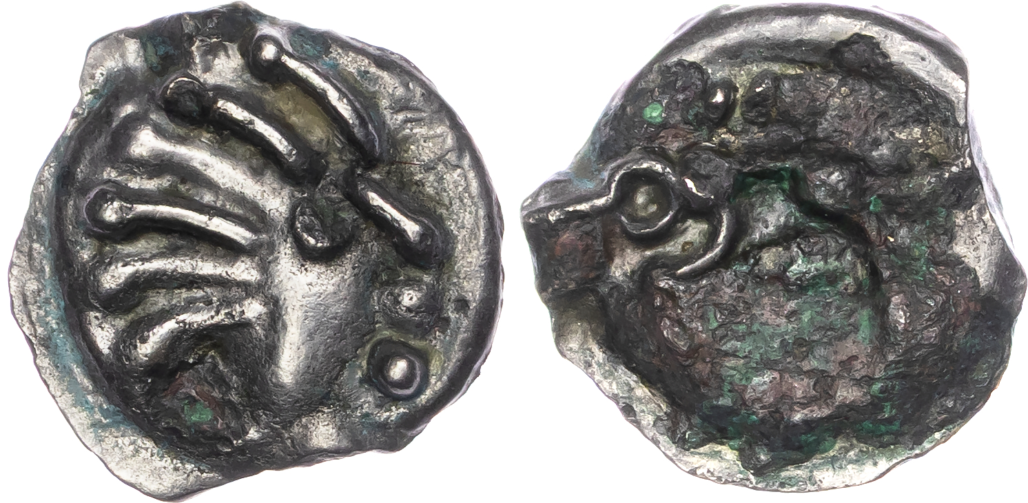 Senones (c. 1st Century BC) AE Cast Potin, 3.47g.