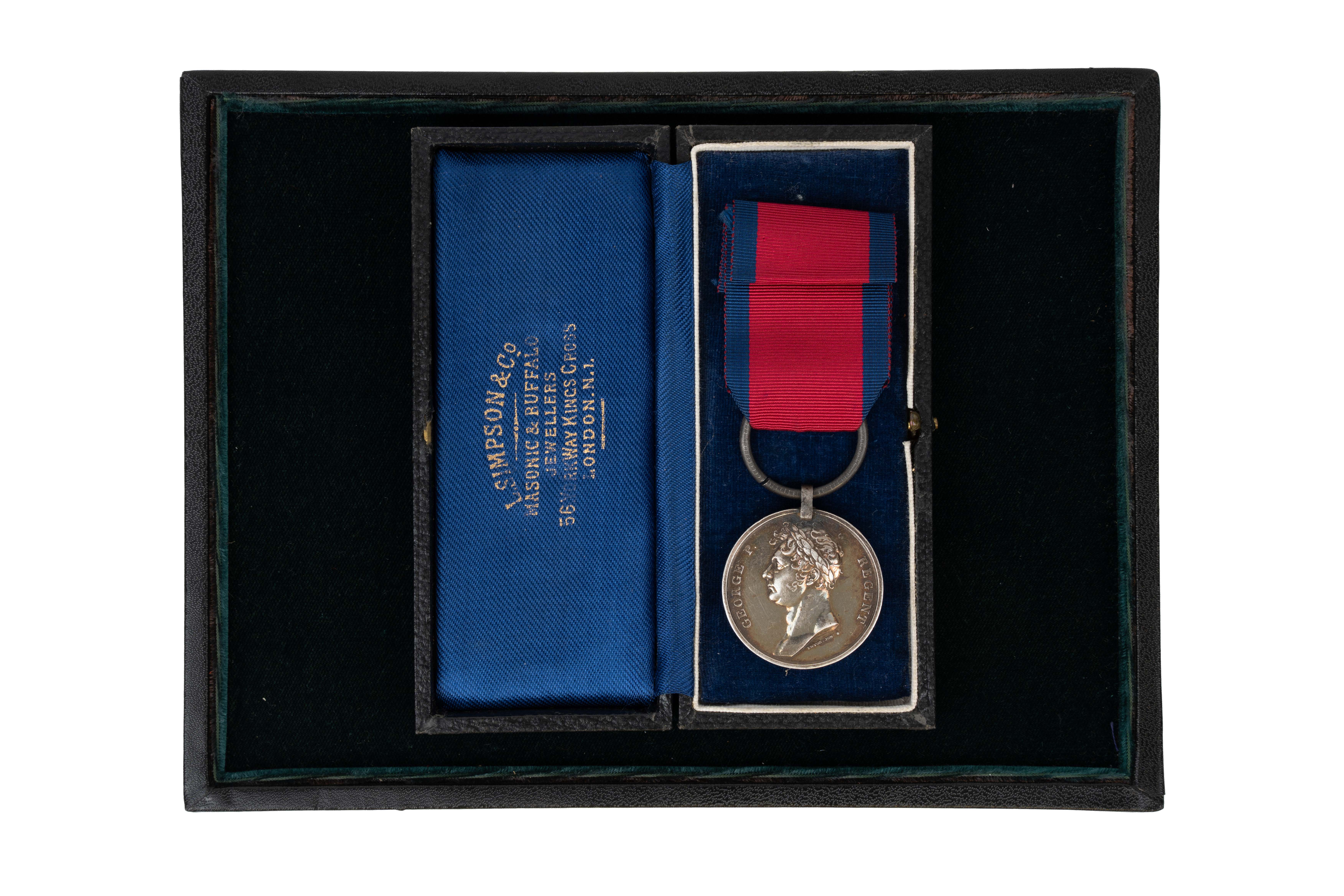The Waterloo Medal awarded to Samuel  Burrows, 3rd Battalion 14th Regiment
