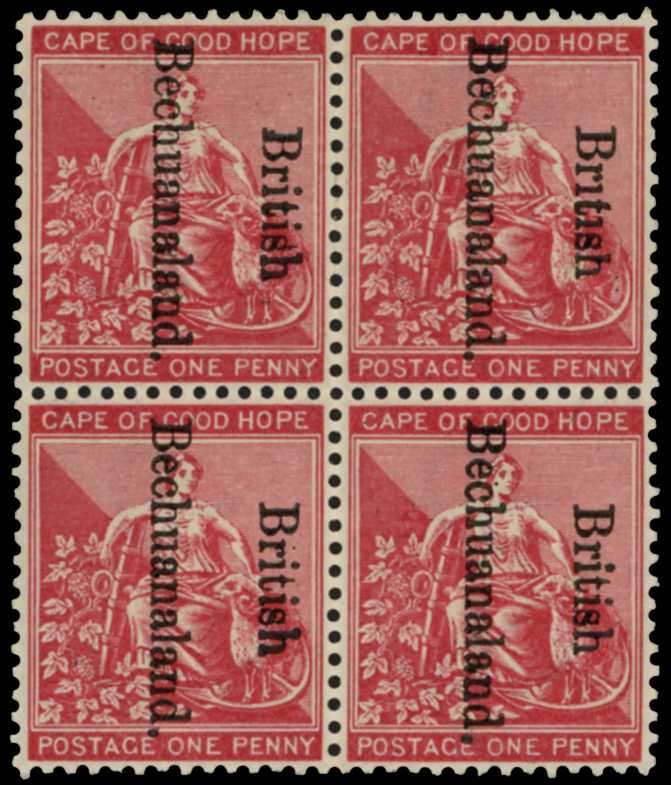 1893-95 1d carmine-red with type 10 optd...
