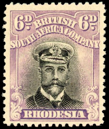 Rhodesia 6d SG 265 group Plate 10 State 1 mint