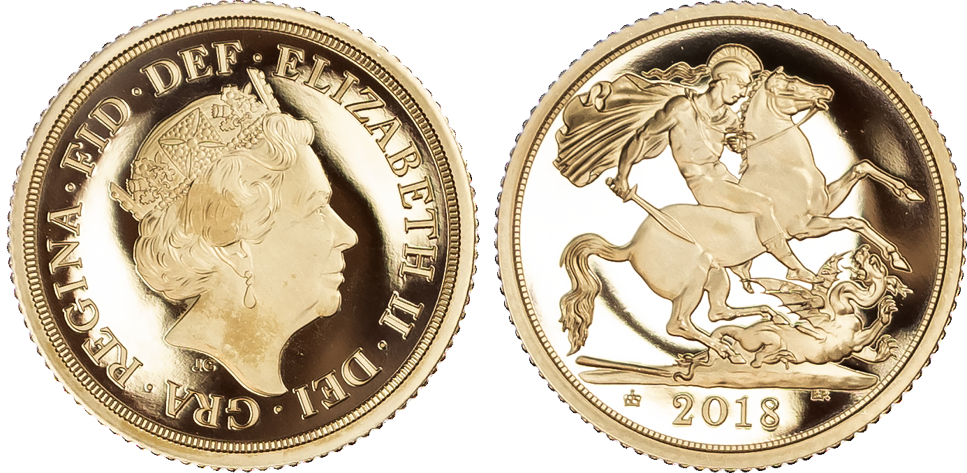 Elizabeth II (1952-2022), The Sovereign Three Coin Proof Set, 2018