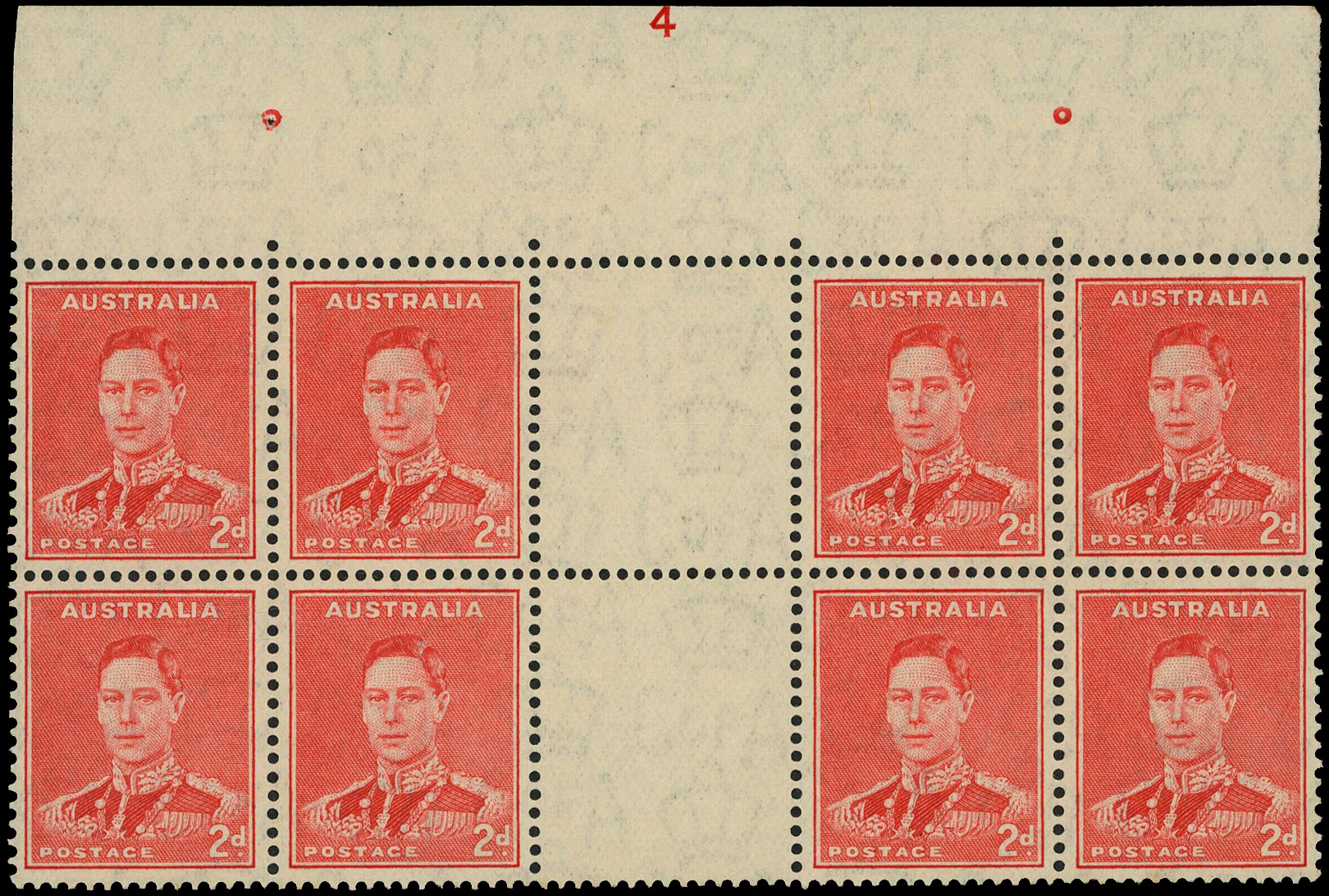 Australia SG 184 Plate block mint