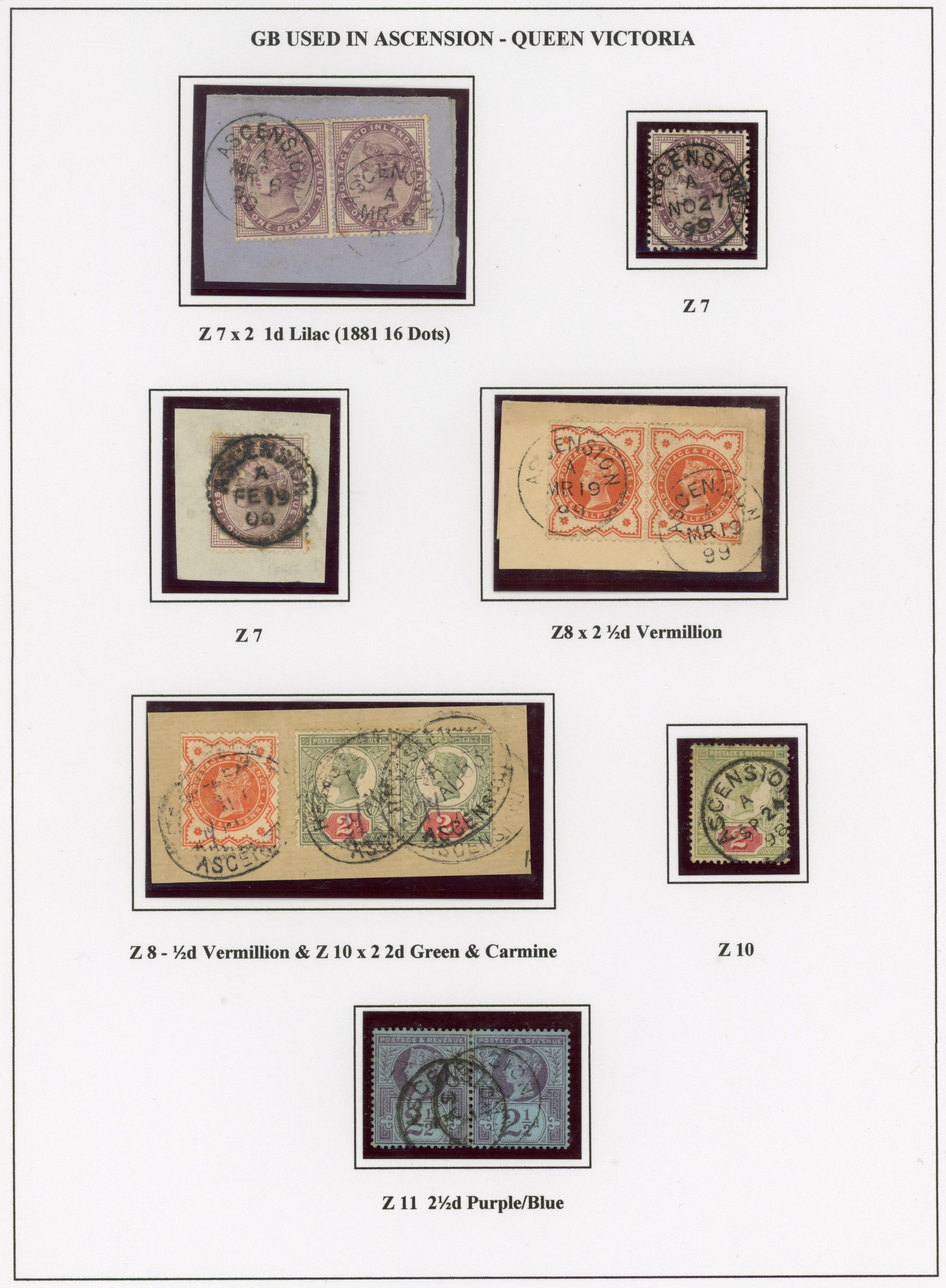 GB used in Ascension group SG Z7/19