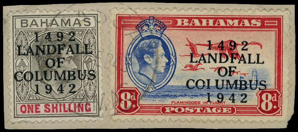 Bahamas SG 170a used on piece