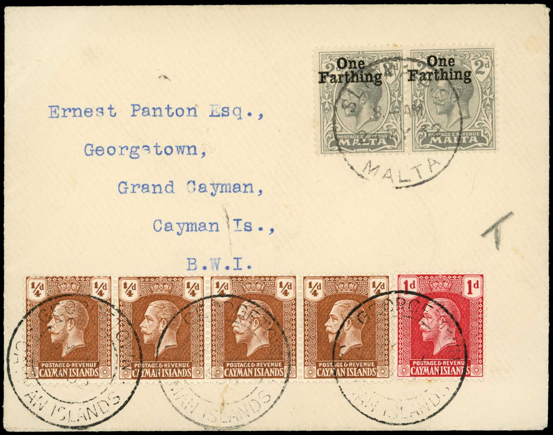 1932-33 "Panton Covers" from Malta and...