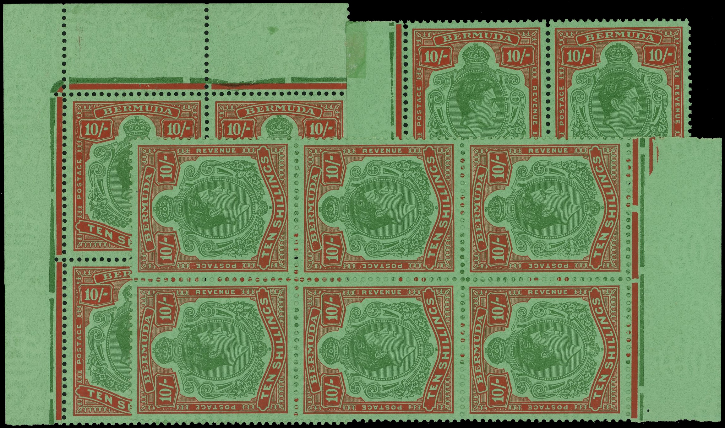 Bermuda SG 119e blocks mint