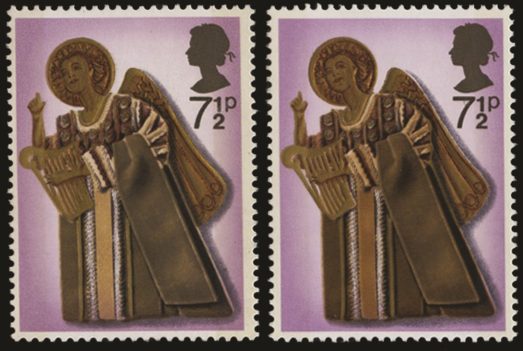 1972 7½p Christmas. Very fine unmounted o.g. example...