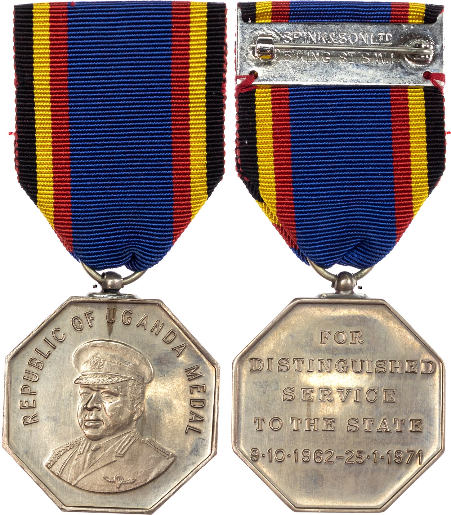 Uganda, Idi Amin (1971-1979), Distinguished Service medal 1962-1971 by Spink. 
