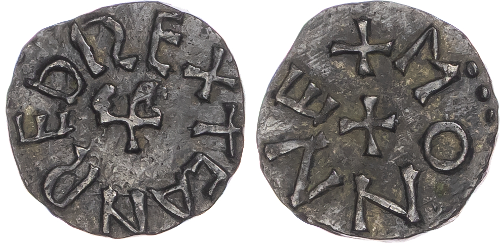 Kings of Northumbria, Eanred (810-841). Æ Styca 12mm, 1.18 gm. York. Monne.
