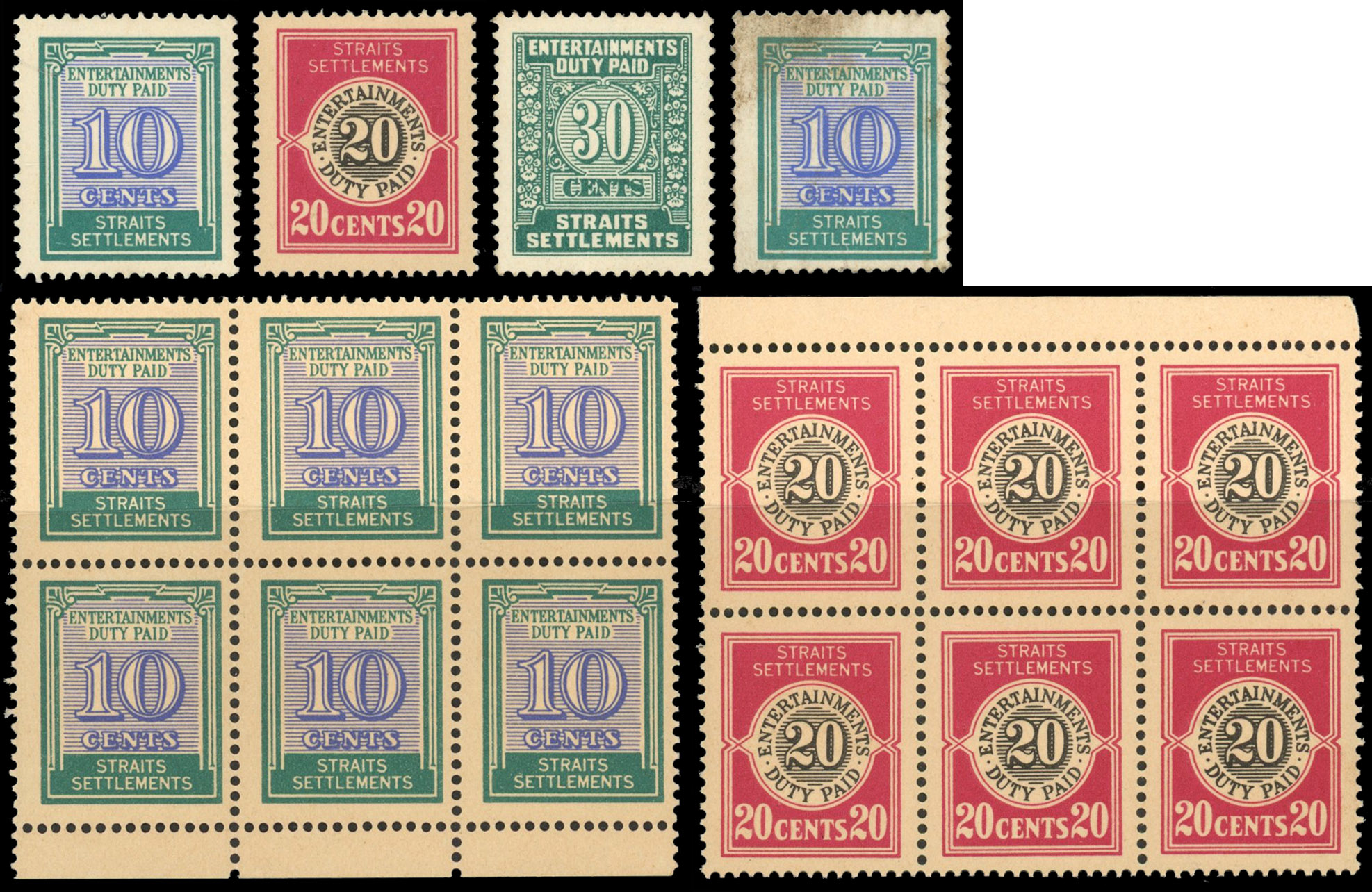 Straits Entertainments Duty 1940 group