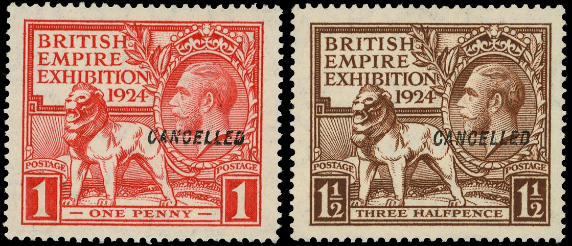 Great Britain SG 430-431 optd Cancelled