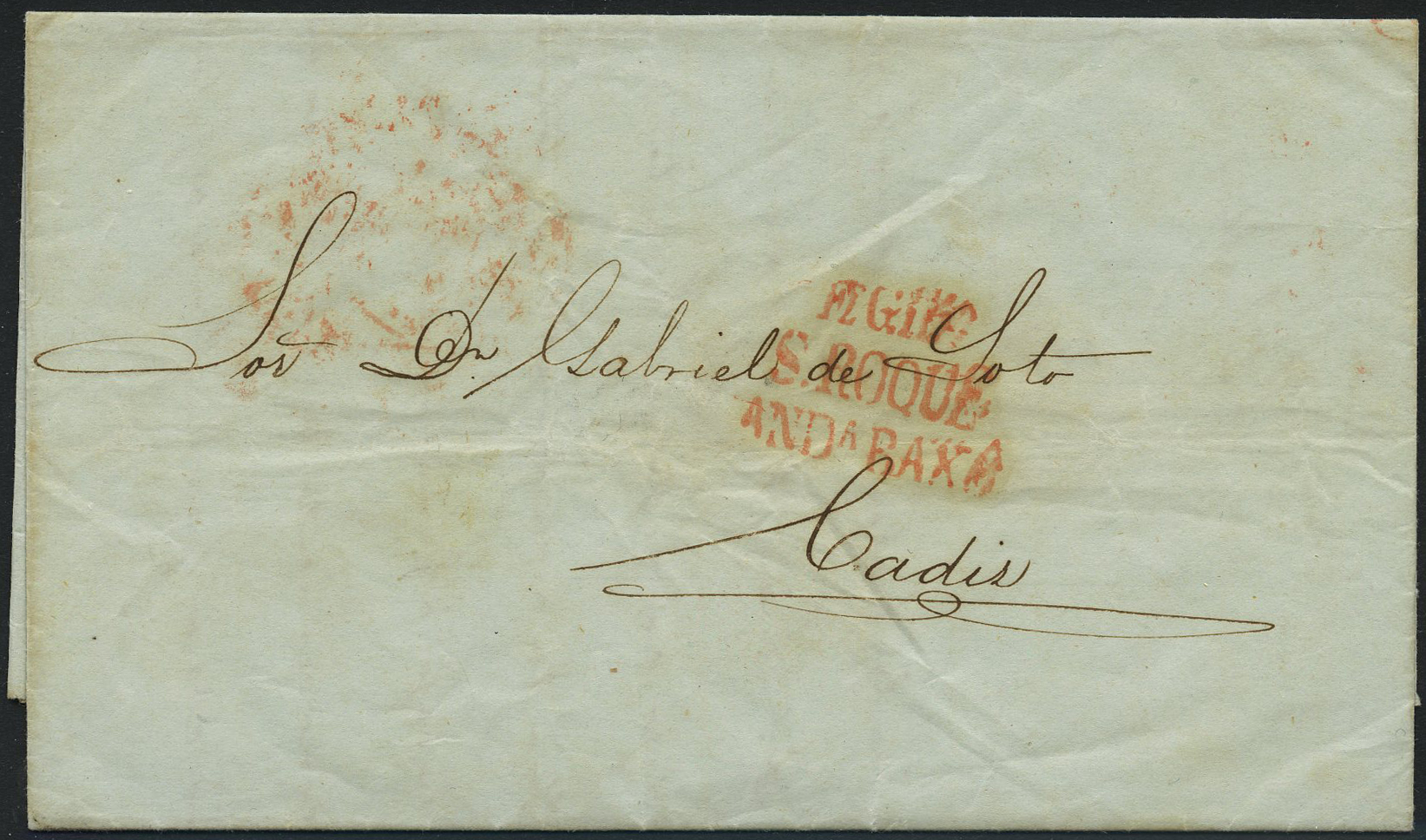 1846 March 2, entire letter to Cadiz, with...