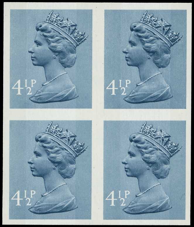 1973 4½p Grey-blue (2 bands). Very fine...