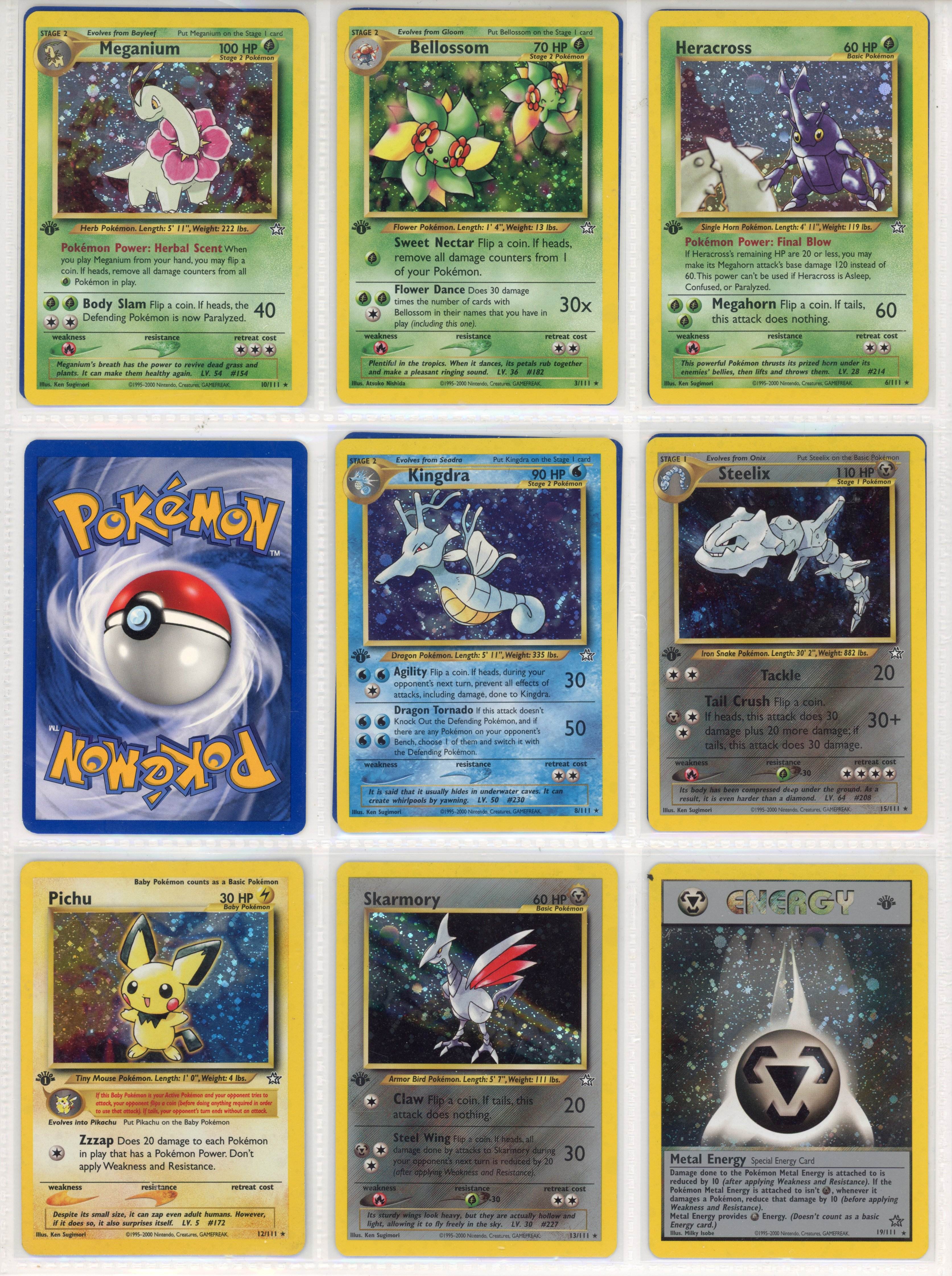 Neo Genesis 1st Edition Partially Complete Set #101/111