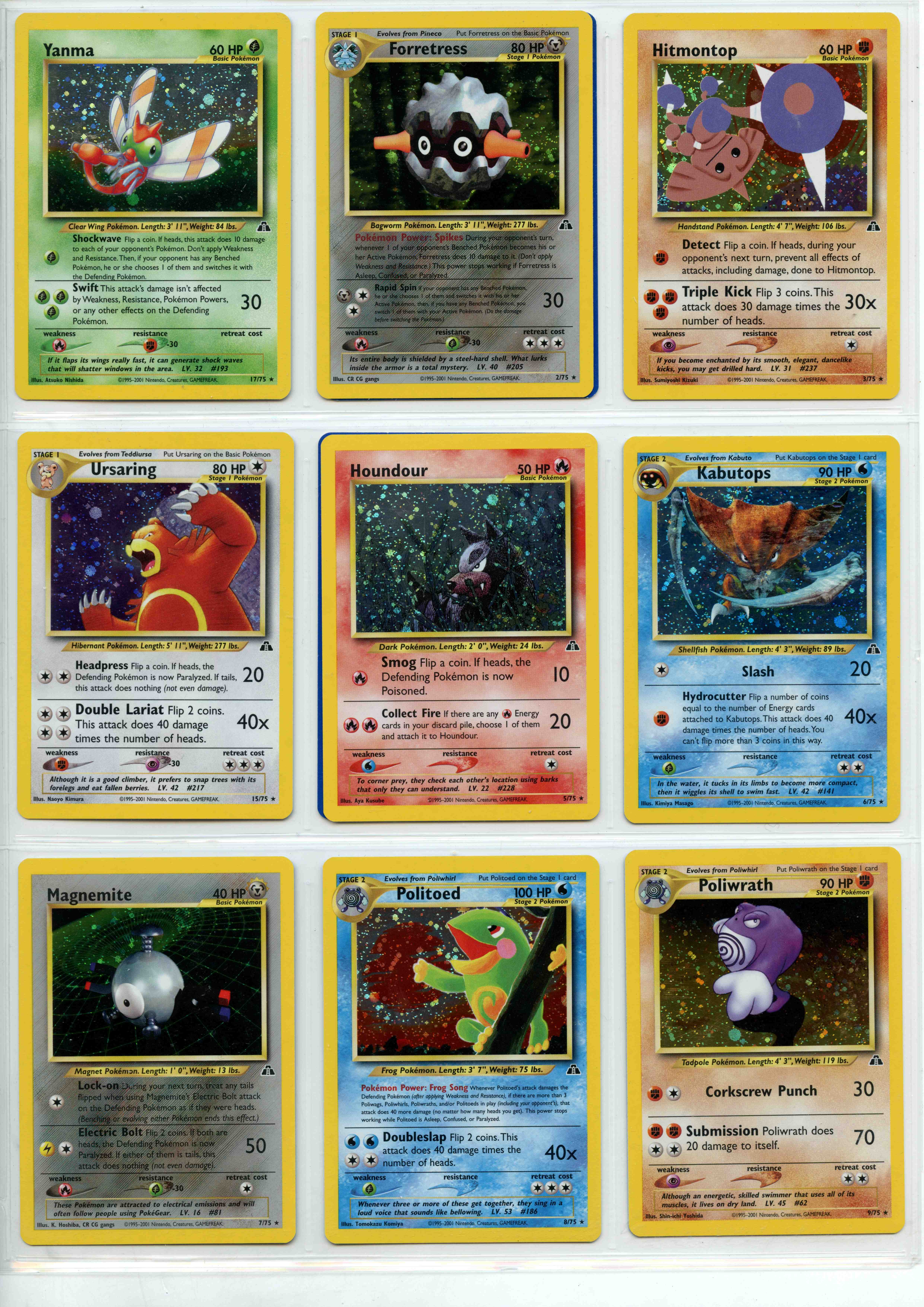 Pokémon TCG - Neo Discovery Partial Complete Set - Unlimited. 