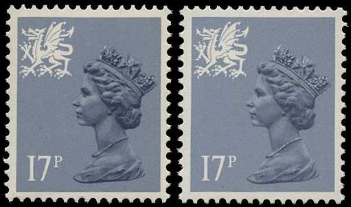 REGIONALS - Wales: 1986 17p grey-blue (Type...
