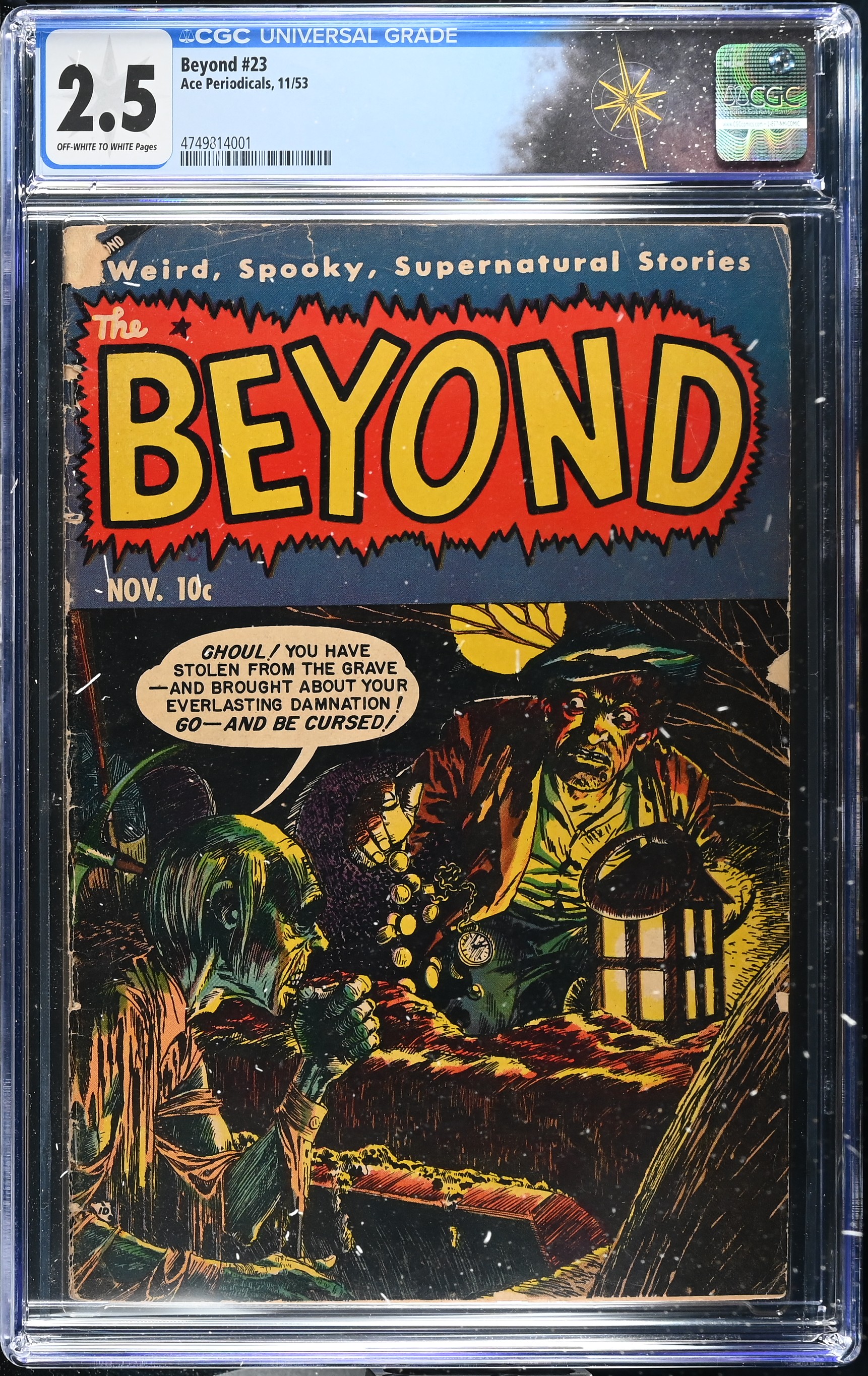 Beyond #23 CGC 2.5 Lou Cameron & Jim McLaughlin Art (Ace Periodicals, 1953) Off-White to White Pages