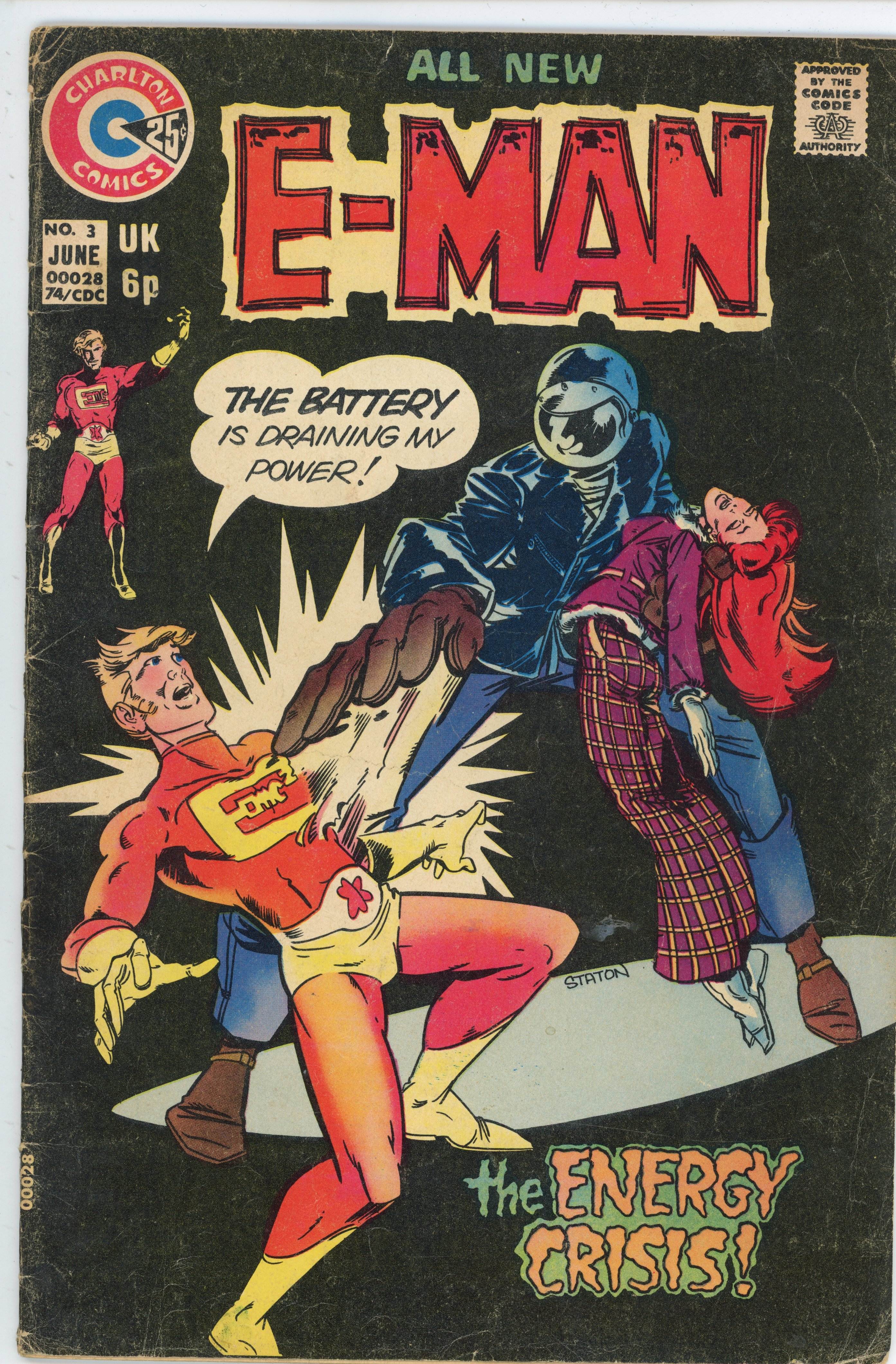 E-Man (Charlton/First/Comico, 1974-1990) Bundle of 24 Issues