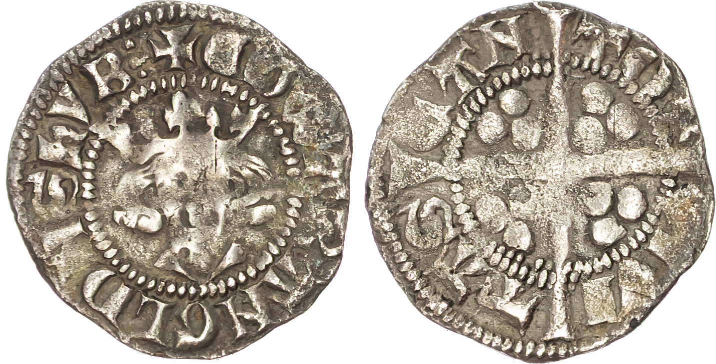 Edward II (1307‑1327), AR Penny, Canterbury mint, Class 11a2.