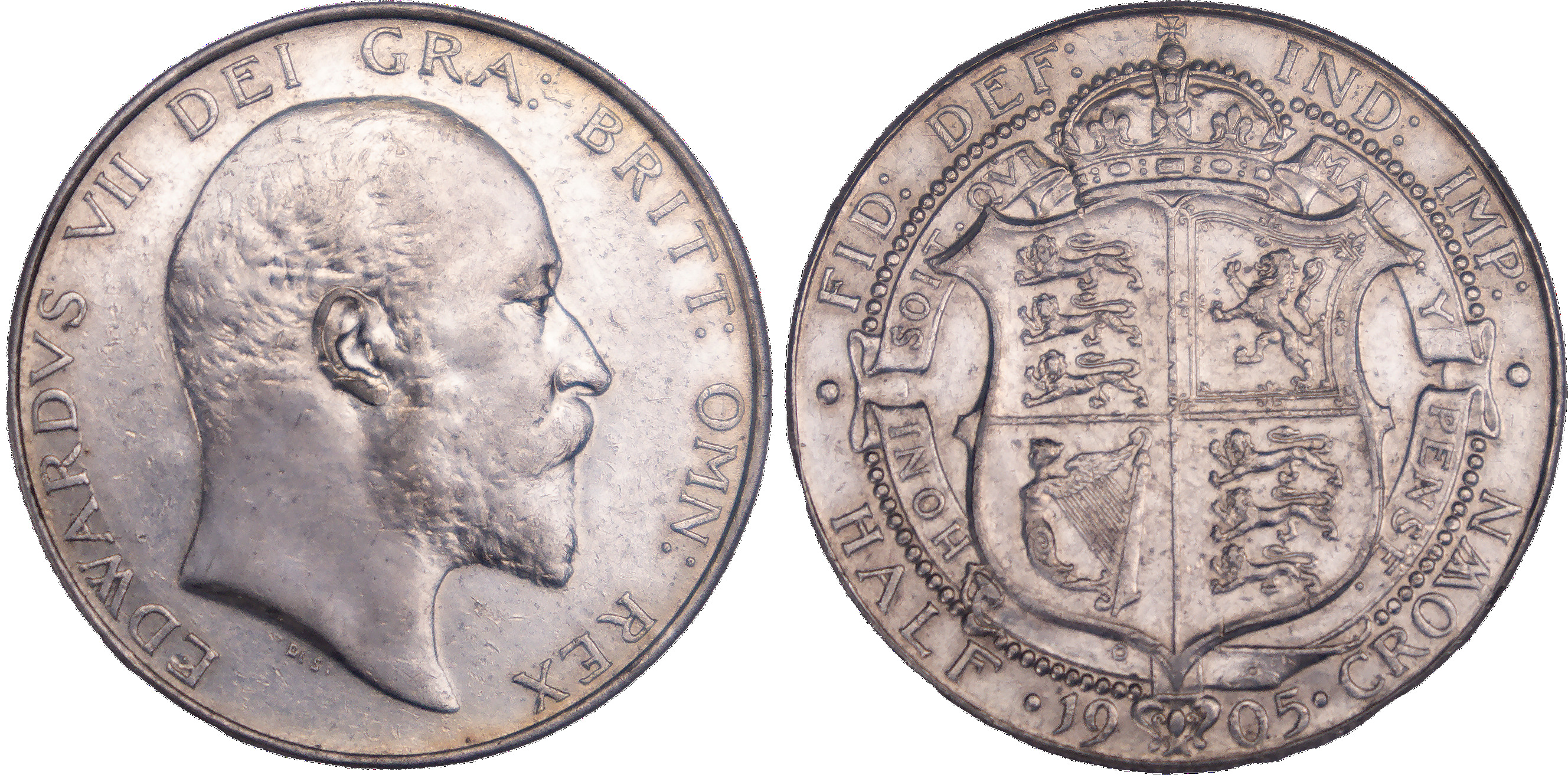 Edward VII (1901-1910), Halfcrown, 1905.