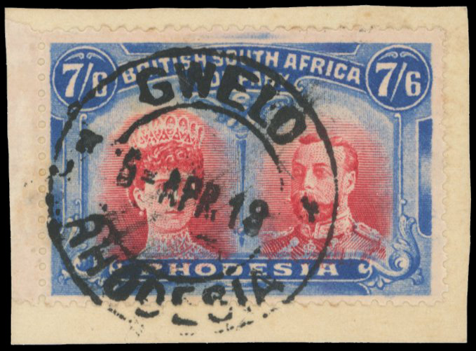 GWELO DC 5 APR 18 on 7/6d