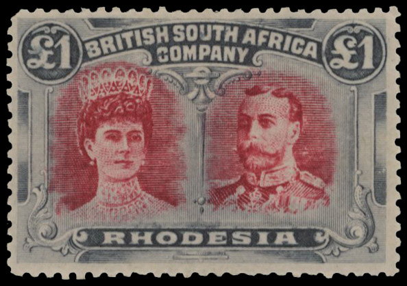 £1 crimson and slate-black RSC B, position 10 mint