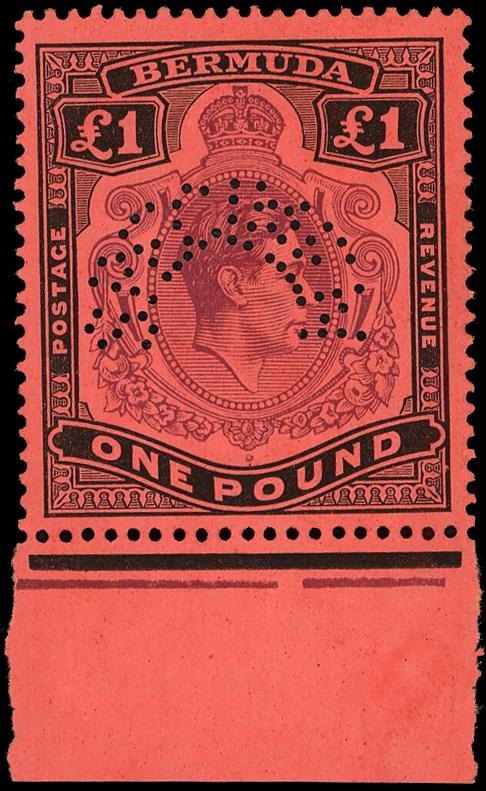 Bermuda SG 110s-121s Specimens