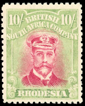 Rhodesia 10/- SG 309a mint