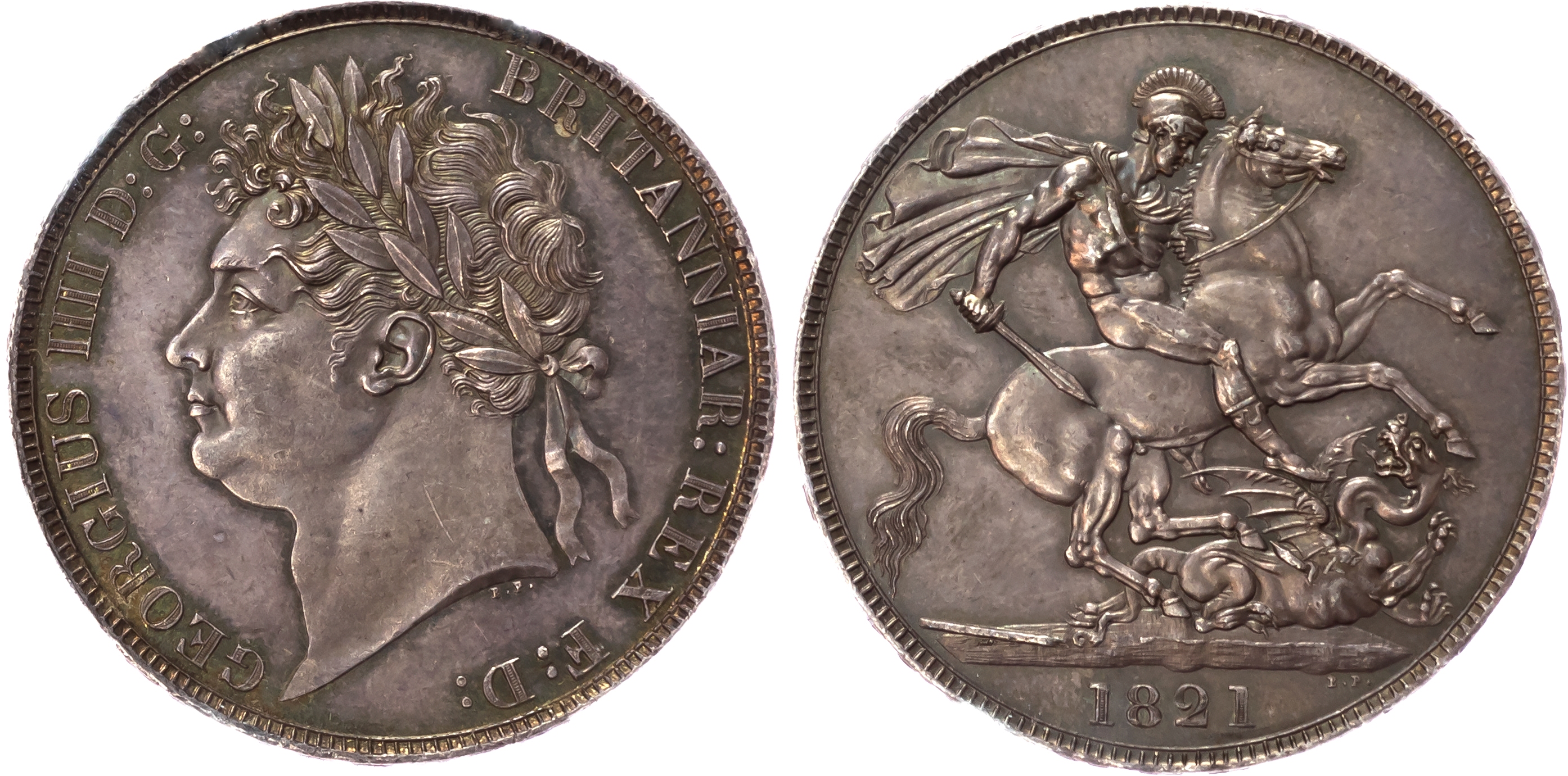 George IV (1820-1830), Crown, 1821 SECUNDO