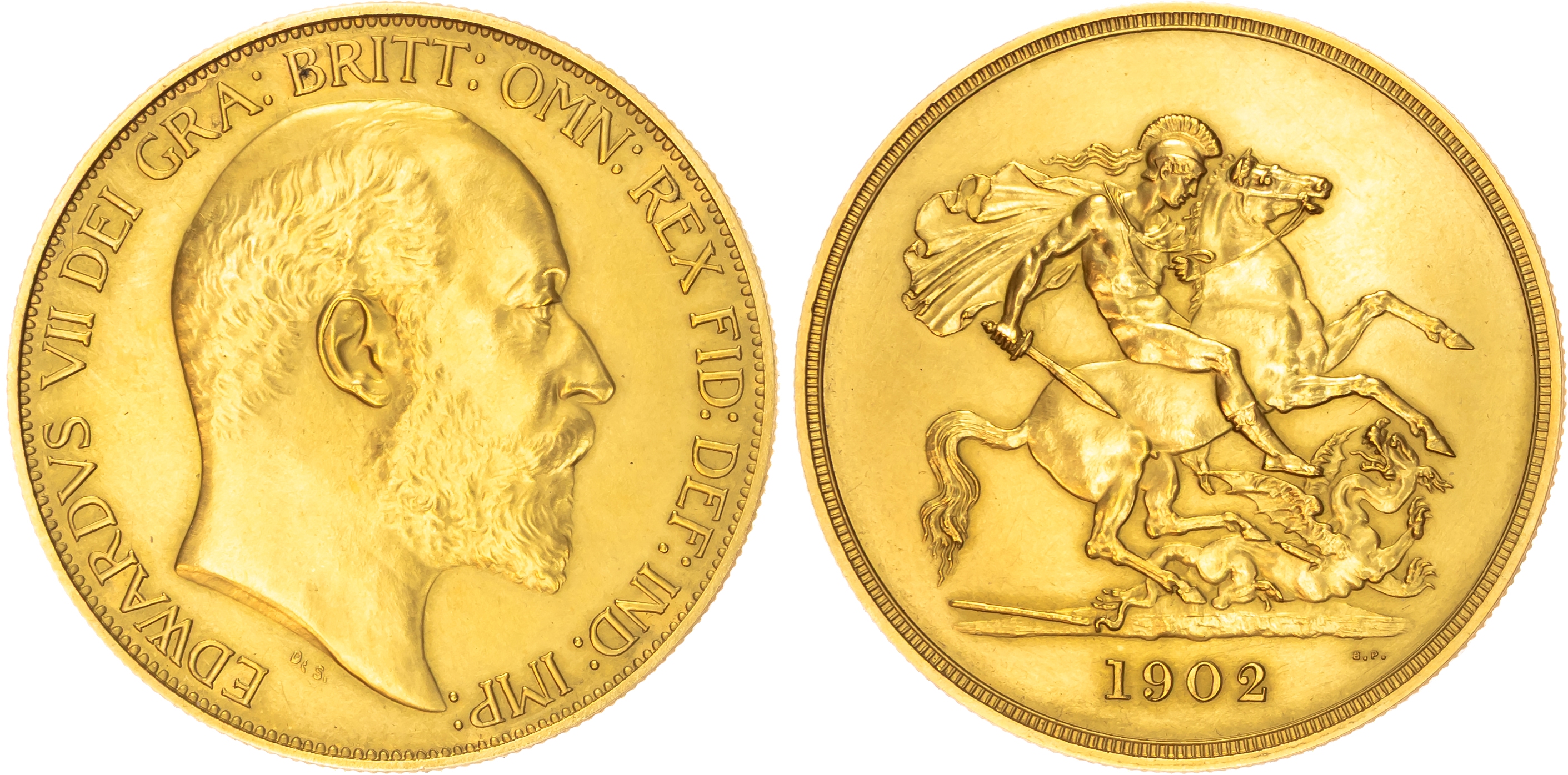 Edward VII (1901-1910) Coronation Specimen Matt Proof ‘Long’ Set, 1902.