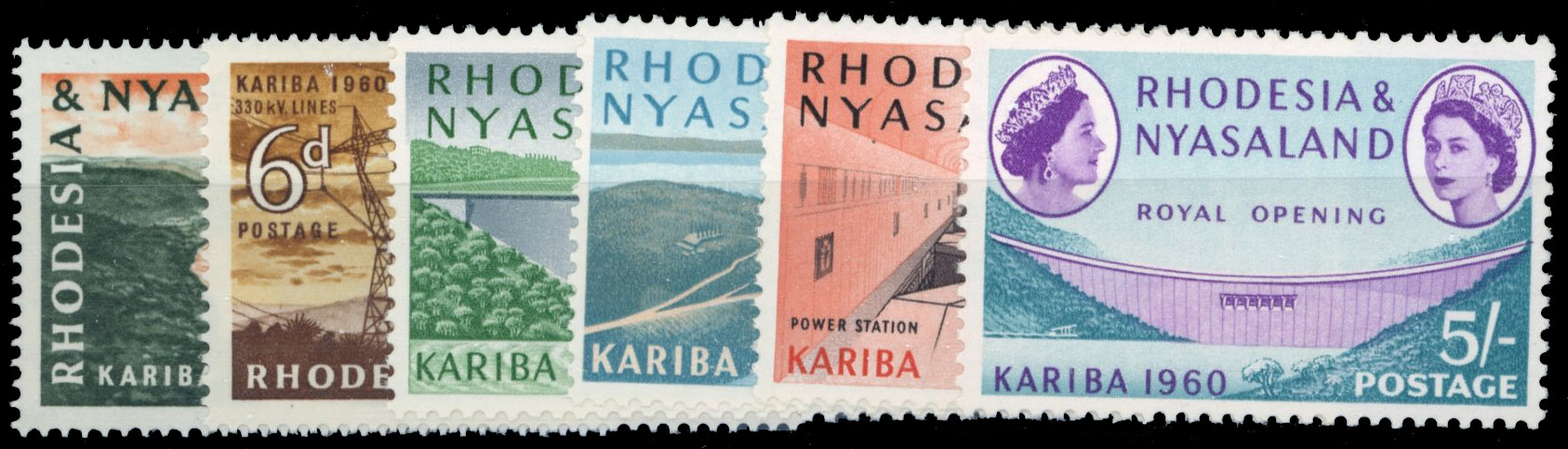 Rhodesia & Nyasaland 1954-62 collection mint
