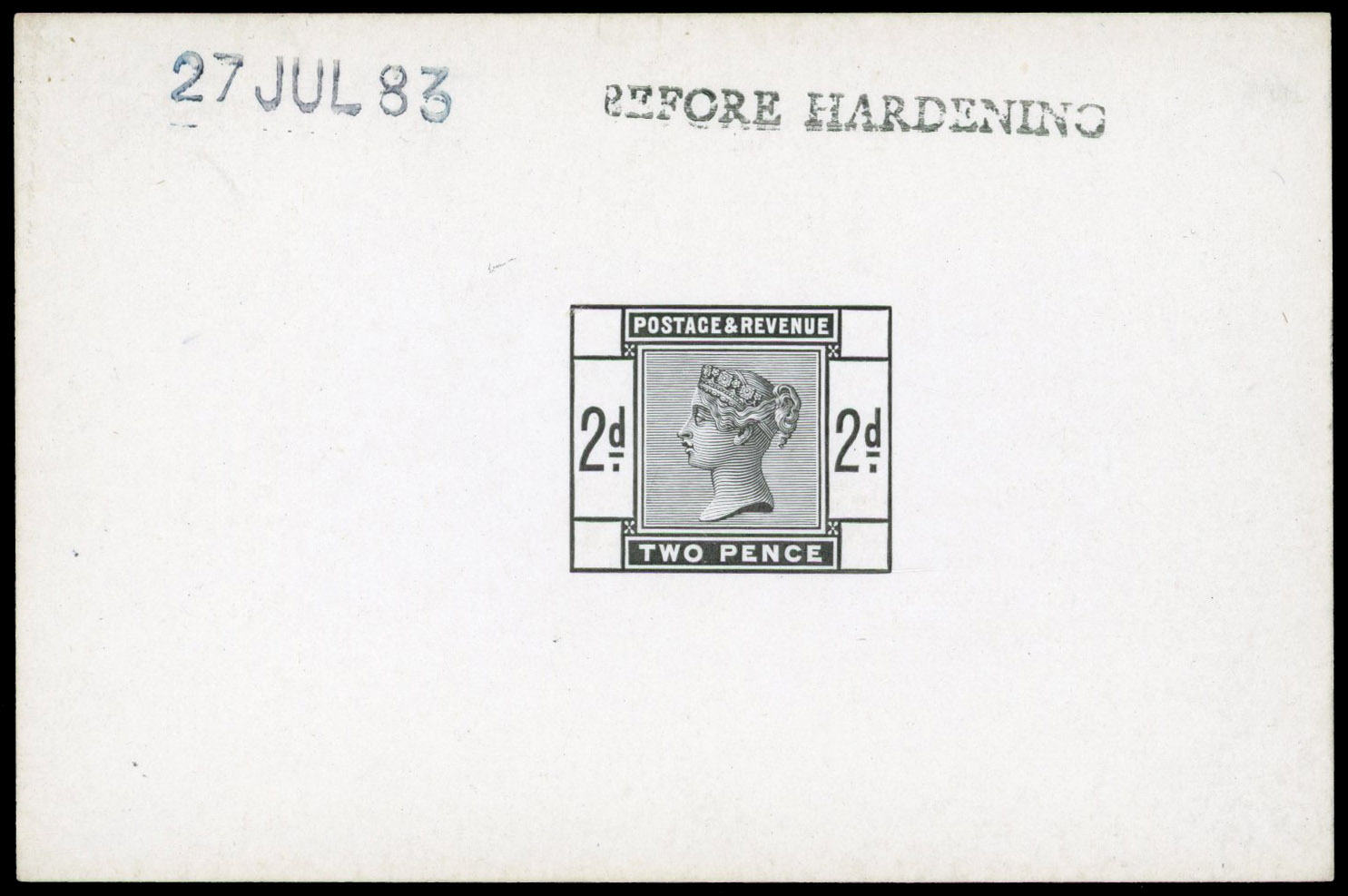 Great Britain SG 189 2d die proof 