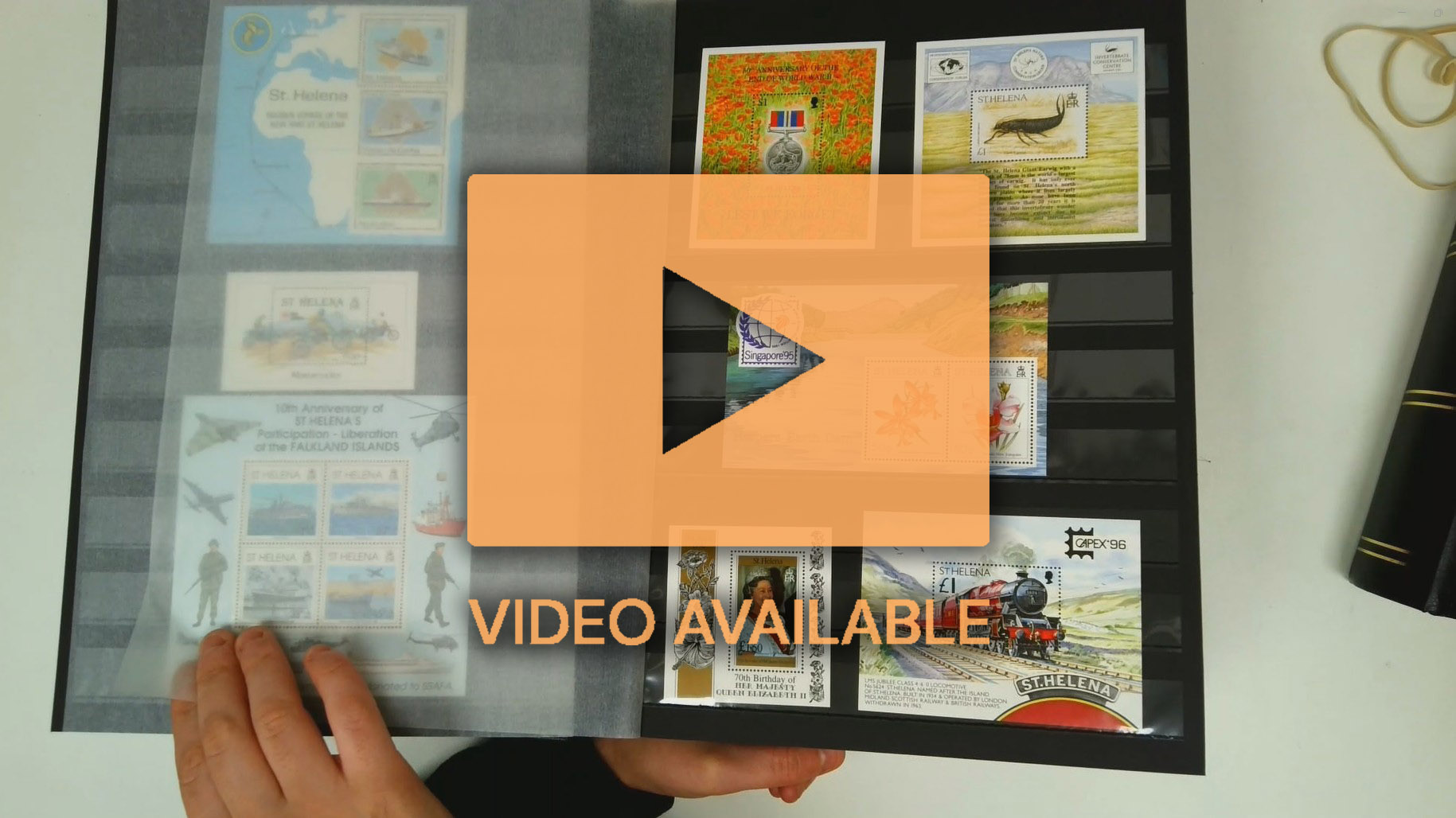 St Helena: QV to QEII mint collection in three stock books in carton