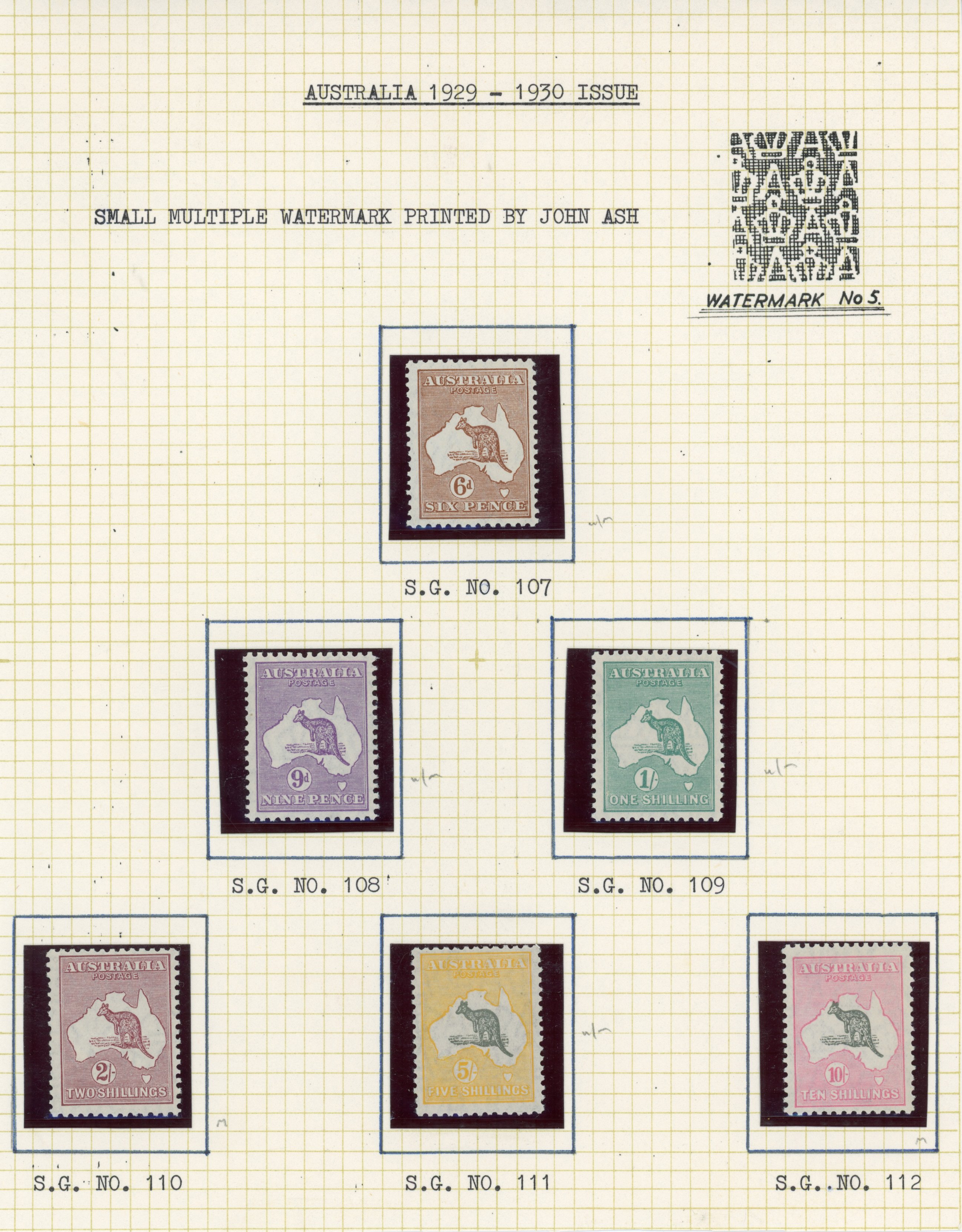 Australia 1913-50 range mainly mint