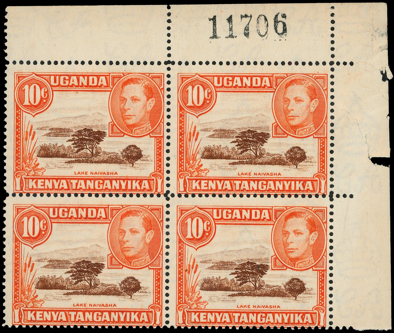KUT SG 134c block mint