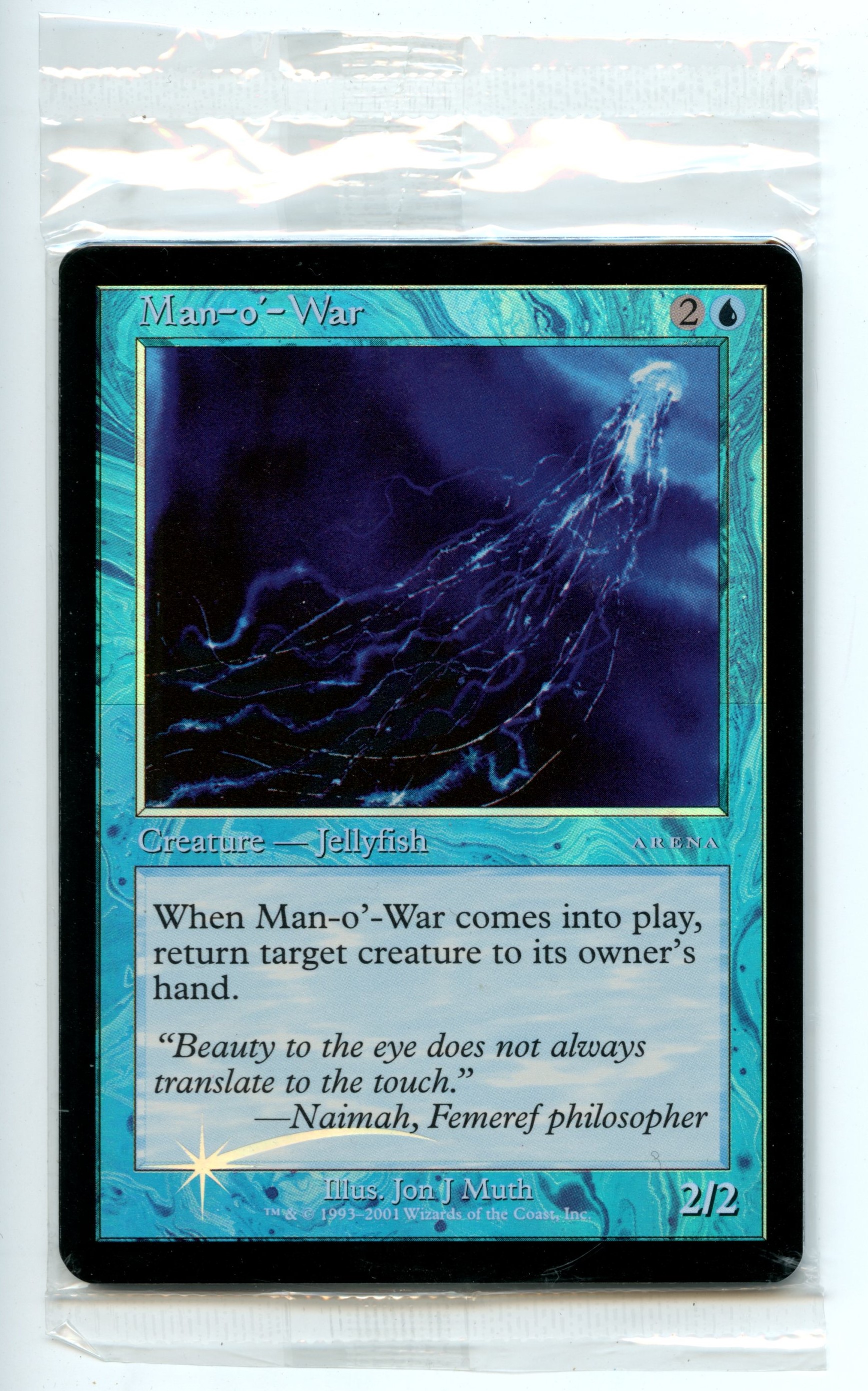 Magic The Gathering - Man-o'-War SEALED PACK OF 5 FOIL - Arena League Promos - Near Mint