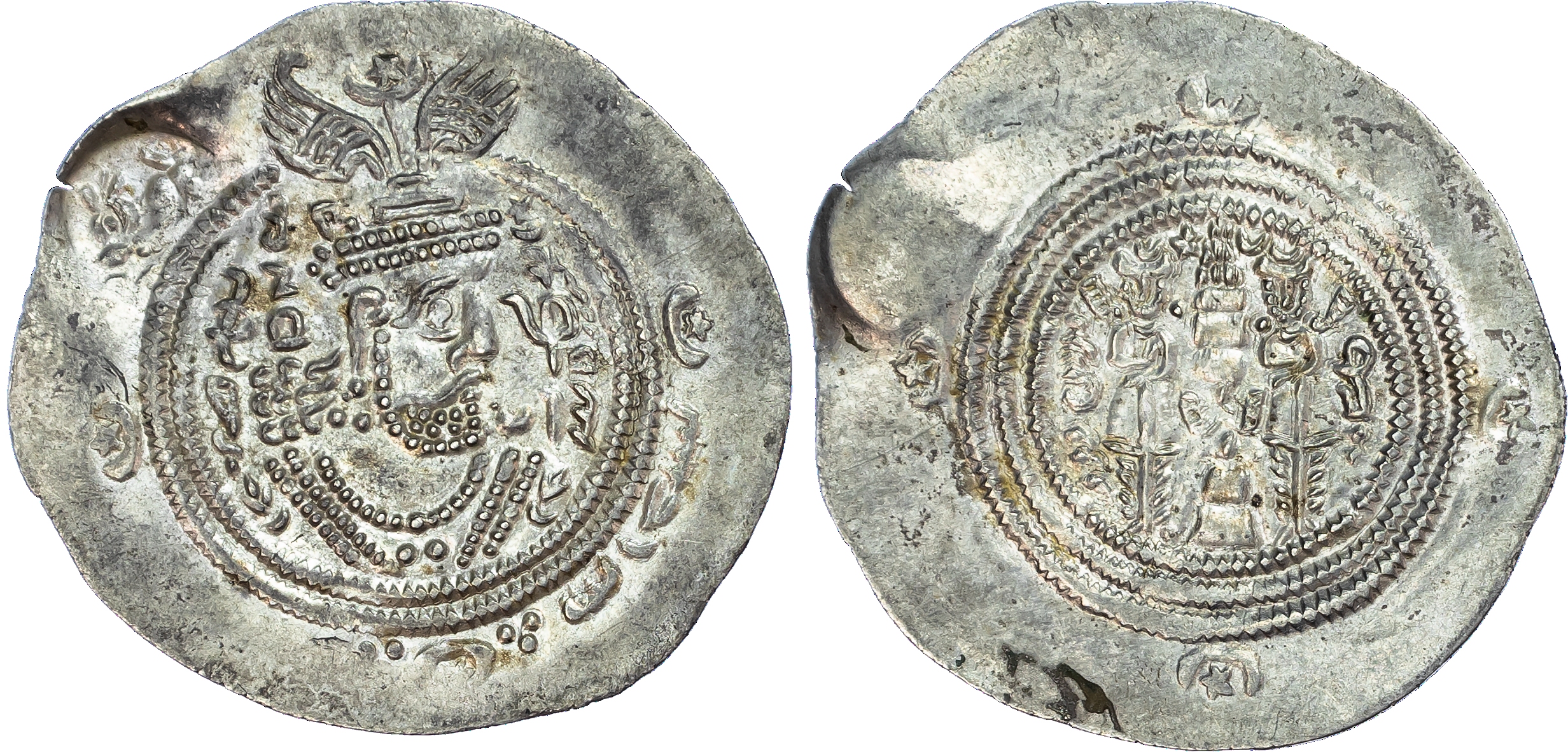 Arab‑Sasanian, Salm ibn Ziyad (AH 61-65 / 680-684 AD), silver Drachm