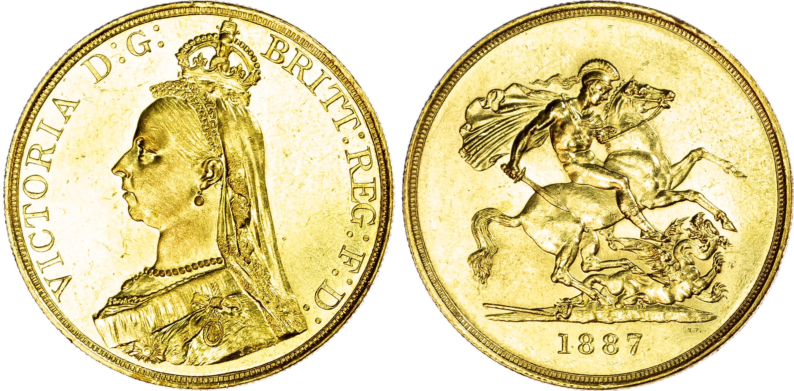 Victoria (1837-1901), Five-Pounds, 1887