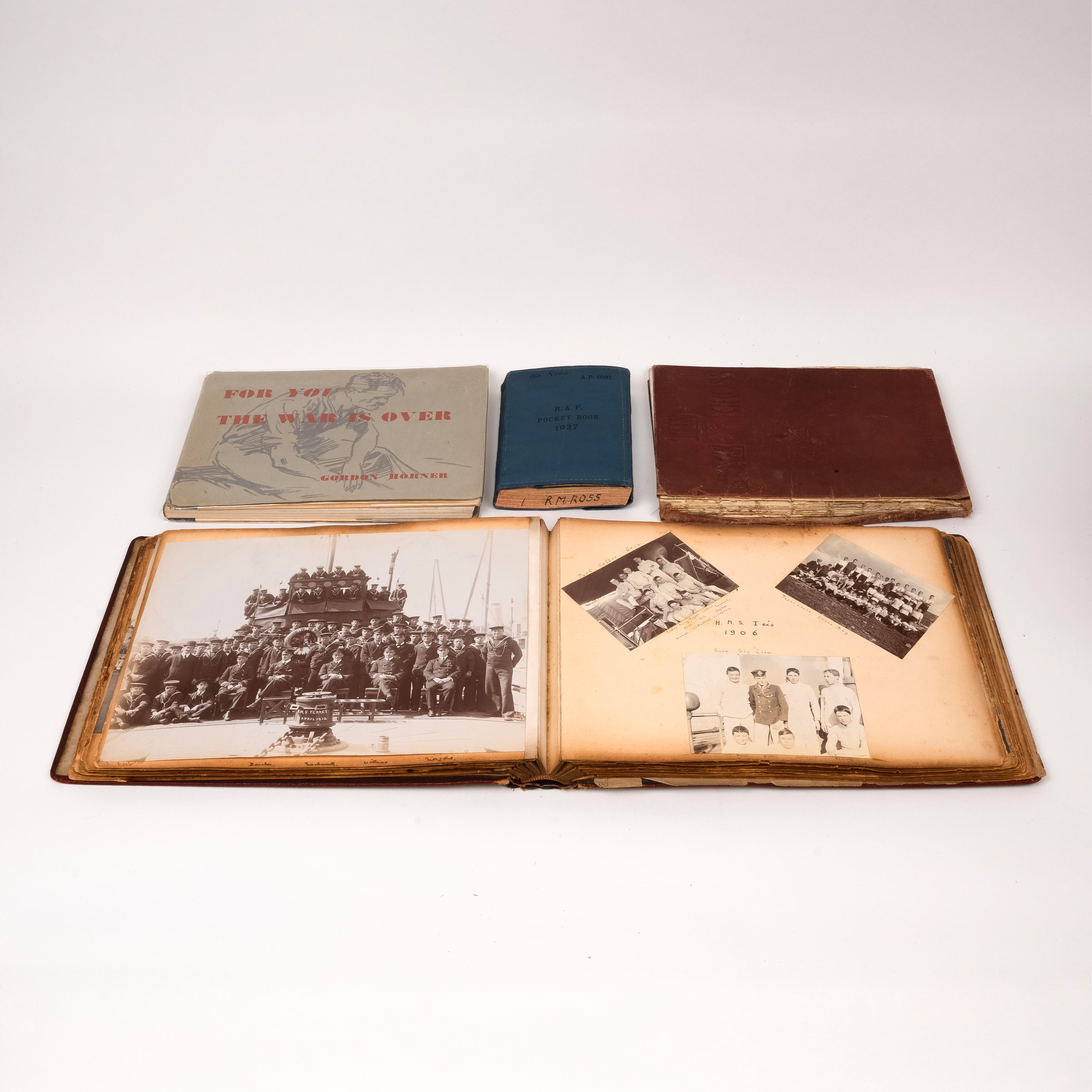 Photo album Royal Navy interest, 1906-1911. Rare - “ For You the War is Over”, by Gordon Horner 1948
