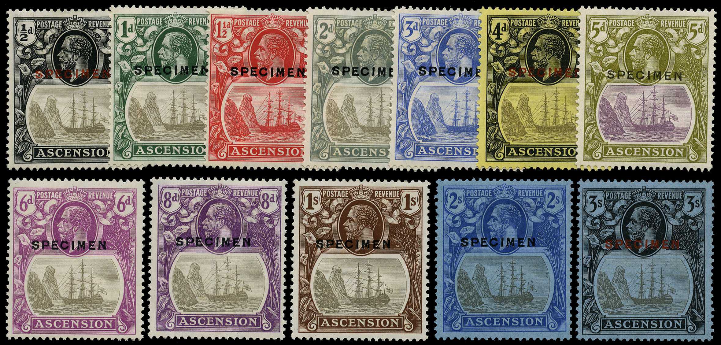 1924-33 set of twelve to 3s grey-black and...