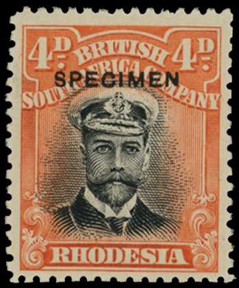 1913-7 4d Head Die I, perf 14. Part o.g....