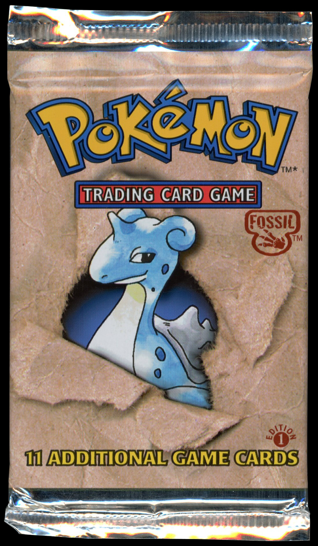 Pokémon TCG - Fossil 1st Edition Sealed Heavy Booster Pack