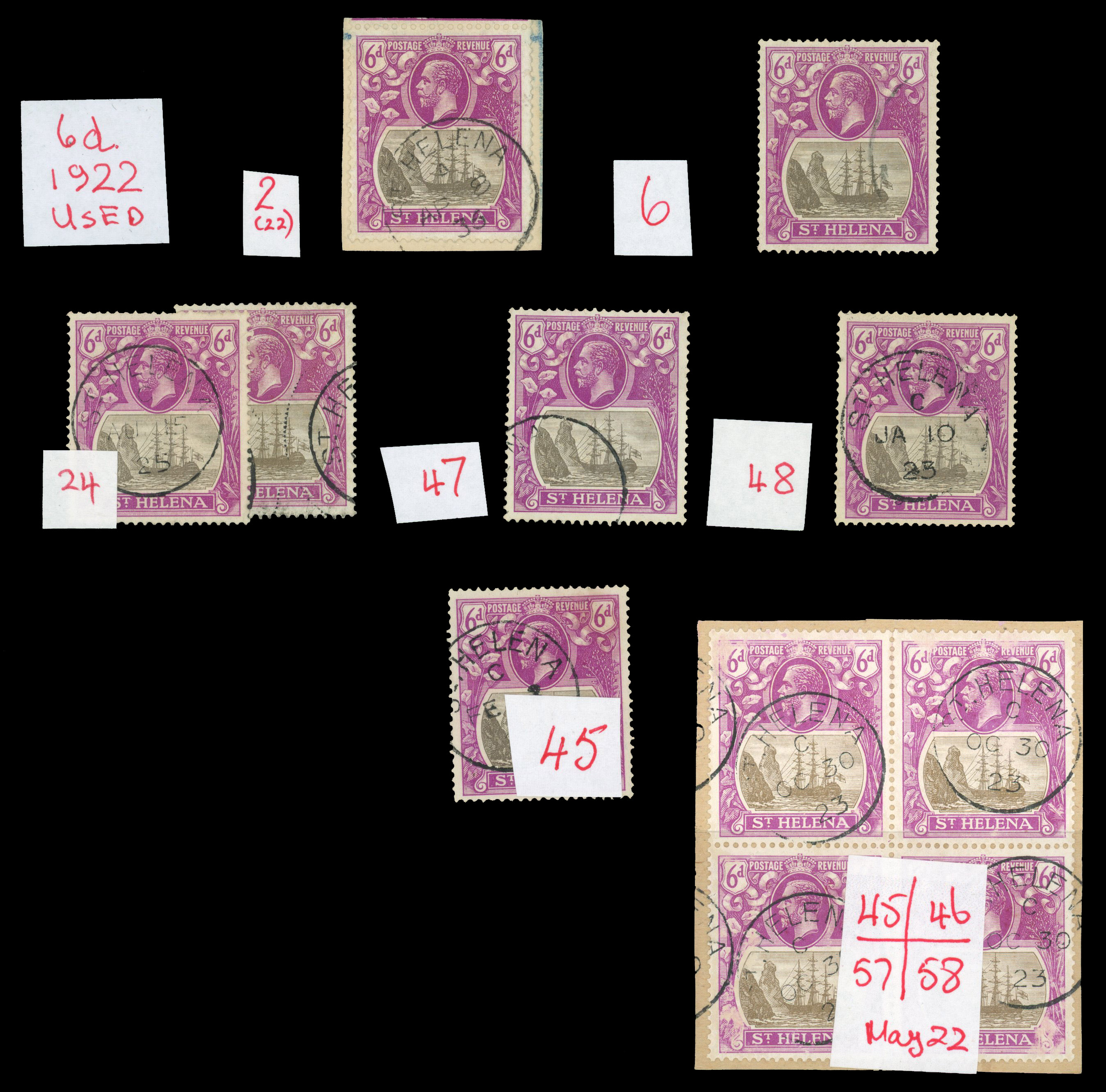 St Helena SG 104 study used