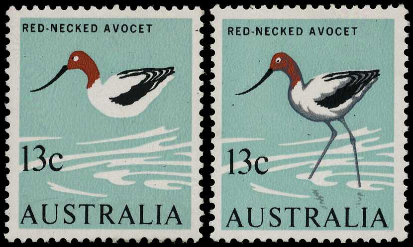 1966-73 13ct Red-necked Avocet, showing...