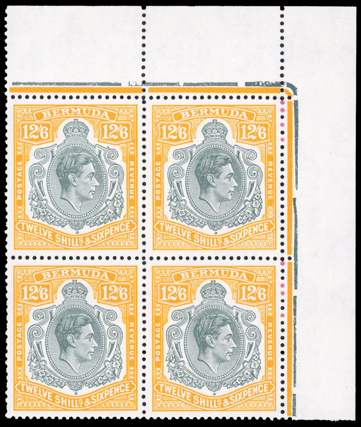 Bermuda SG 120e block mint