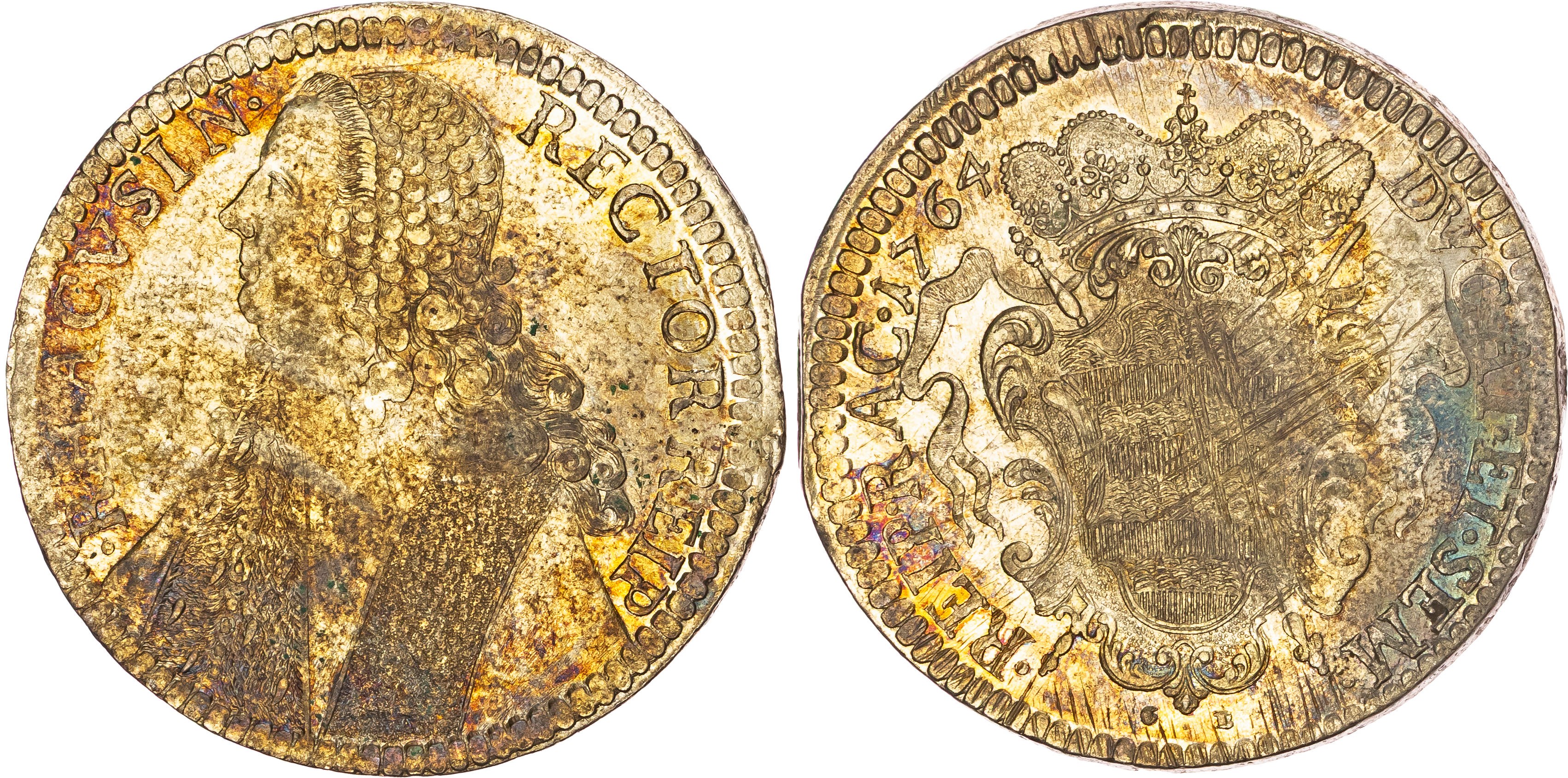 Croatia, Ragusa (Dubrovnik), silver Tallero, 1764