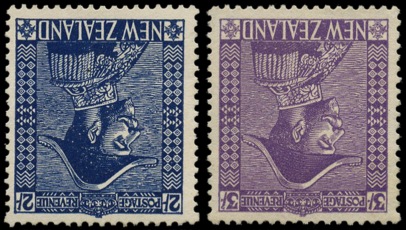 1926 2/- deep blue and 3/- mauve with...