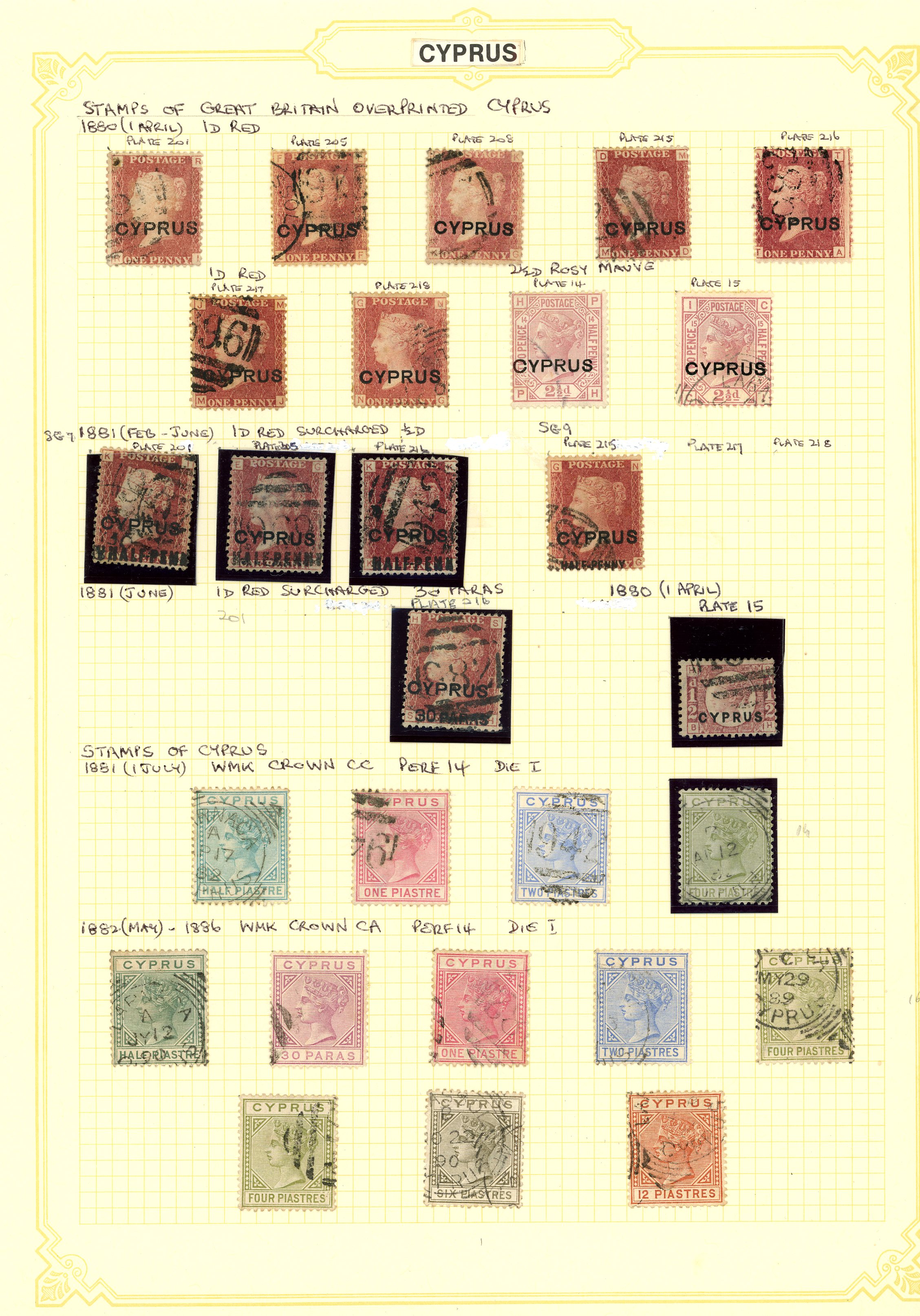 1880-1960 used collection (195) on...