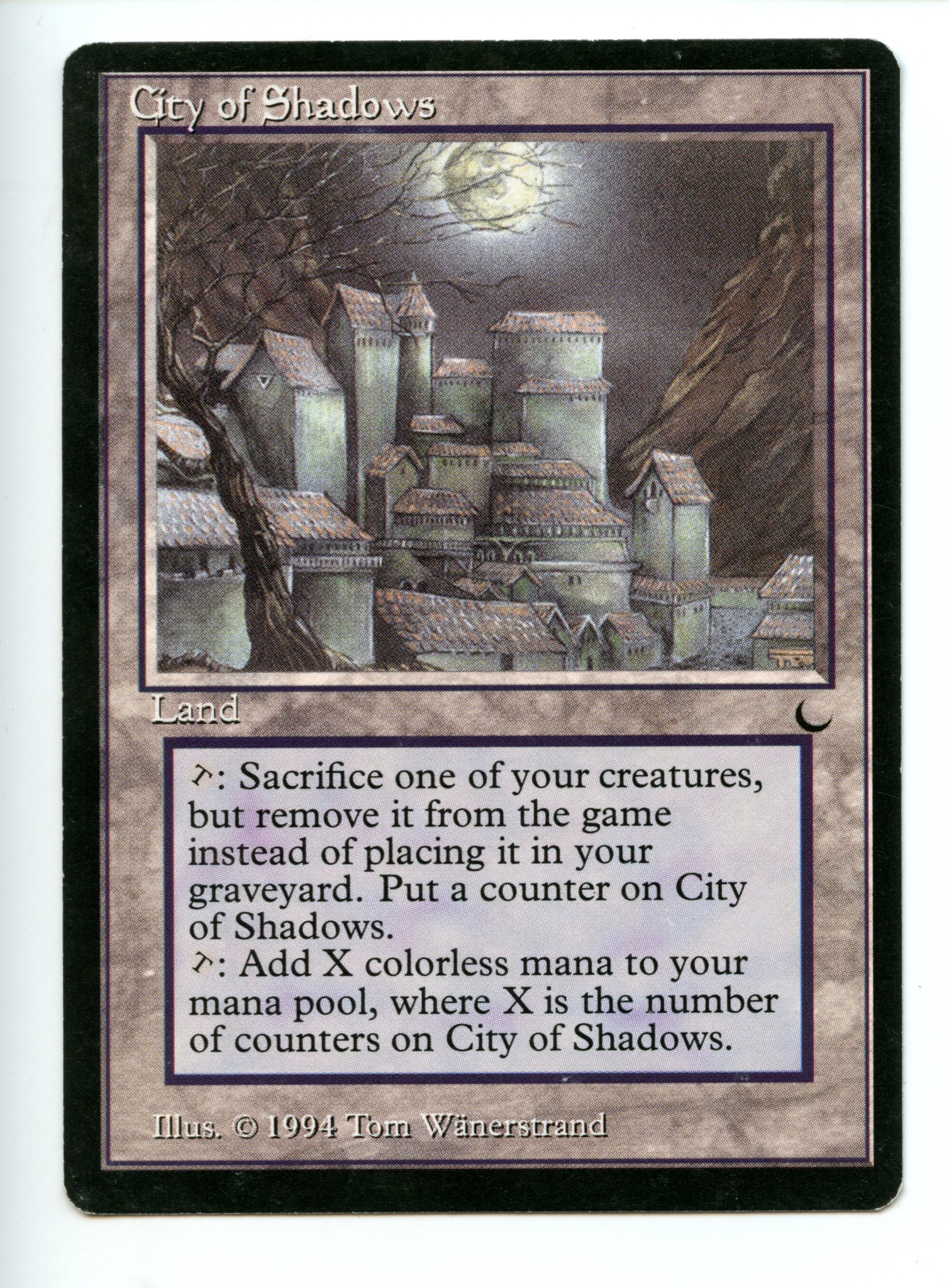 Magic the Gathering - City of Shadows  - The Dark - Lightly Played